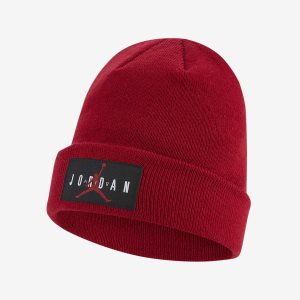 Boys' Nike Air Jordan Beanie Dark Grey | IFAZJQD-40