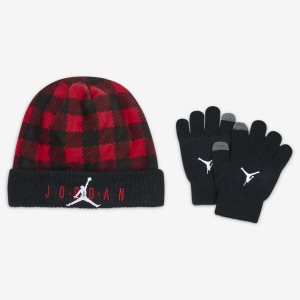 Boys' Nike Air Jordan Beanie Red | UJZYNLV-71