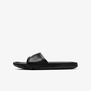 Boys' Nike Air Jordan Break Slides Black / White | VAHBDZW-02