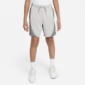 Boys' Nike Air Jordan Dri-FIT Shorts Light Grey | IKJHMBS-58