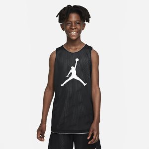 Boys' Nike Air Jordan Dri-FIT Tanks Red | DOTQJRK-15