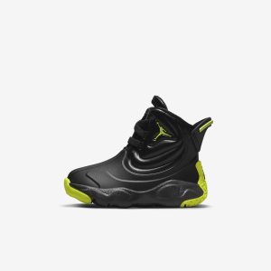 Boys' Nike Air Jordan Drip 23 Rain Boots Black / Green | GHBDYMR-97