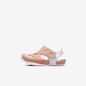Boys' Nike Air Jordan Flare Swimrun Shoes Black / White | RFHTKCS-90
