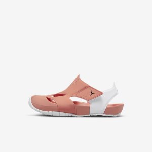 Boys' Nike Air Jordan Flare Swimrun Shoes White / Black | ZWLTMBV-94