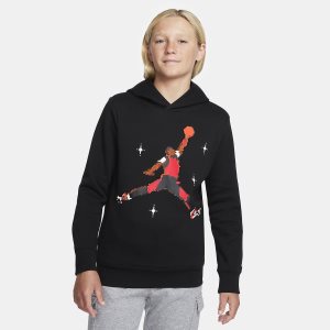 Boys' Nike Air Jordan Hoodie Black | EYTSQGR-69
