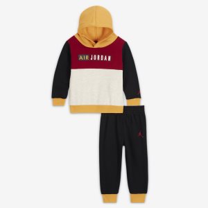 Boys' Nike Air Jordan Hoodie Black | IWJHGUS-87