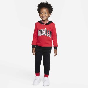 Boys' Nike Air Jordan Hoodie Black | RKLBVZC-03