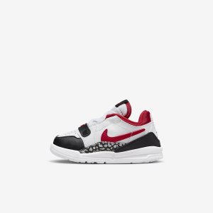 Boys' Nike Air Jordan Legacy 312 Low Basketball Shoes White / Black / Grey / Red | OXKTUEC-25