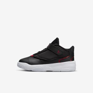 Boys' Nike Air Jordan Max Aura 4 Lifestyle Shoes Black / White / Red | XOUMELA-62