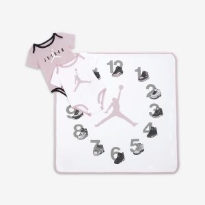 Boys' Nike Air Jordan Milestone Bodysuit Pink | QKLGJAW-05