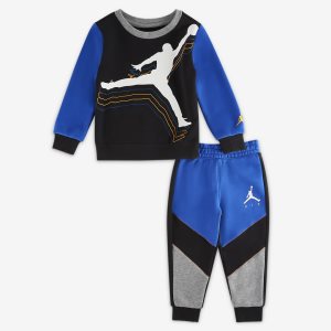 Boys' Nike Air Jordan One Piece & Sets Blue / Black | PXKTWQG-95