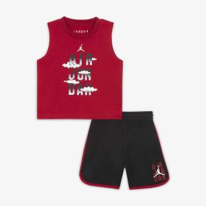 Boys' Nike Air Jordan One Piece & Sets Black | XPWIVQY-08