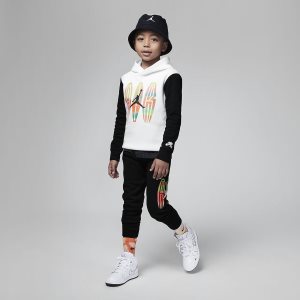 Boys' Nike Air Jordan One Piece & Sets Black | ZJQKEMX-06
