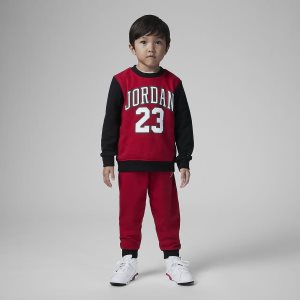 Boys' Nike Air Jordan One Piece & Sets Red | EYSQLGP-61