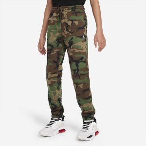 Boys' Nike Air Jordan Pants Camo Green | UNKPSOT-01