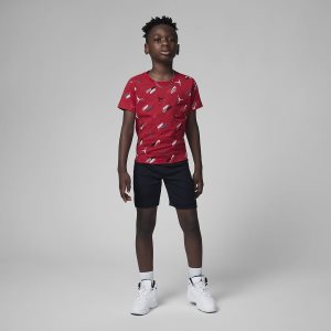 Boys' Nike Air Jordan Shorts Black | OBAJQPS-57