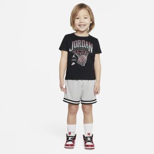 Boys' Nike Air Jordan Shorts Light Grey | MPUJTVF-14