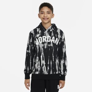 Boys' Nike Air Jordan Sport DNA Hoodie Black | KTIGNML-82