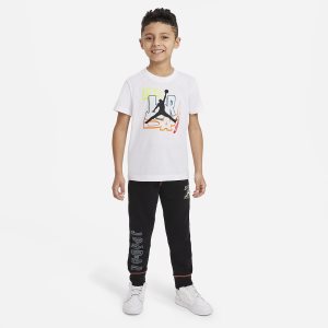 Boys' Nike Air Jordan T Shirts Black | EIHRWJF-86