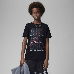 Boys' Nike Air Jordan T Shirts Black | KWIMPOG-42
