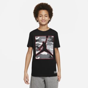 Boys' Nike Air Jordan T Shirts Black | RPAUFKG-13