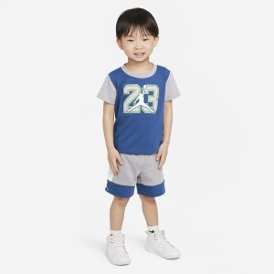 Boys' Nike Air Jordan T Shirts Light Grey | HLVKADX-80