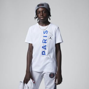 Boys' Nike Air Jordan T Shirts White | XPMHDOY-54