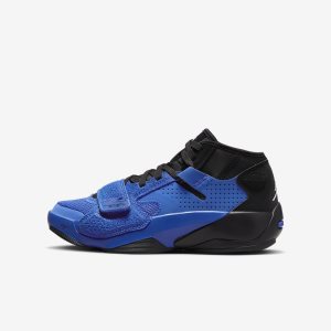 Boys' Nike Air Jordan Zion 2 PF Basketball Shoes Royal / Black / White | IBSNVOW-83