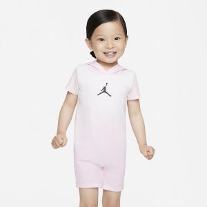 Girls' Nike Air Jordan Bodysuit Pink | ZXFECBP-29