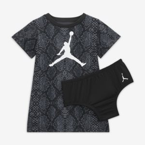Girls' Nike Air Jordan Dress Black | JGFDVWL-81