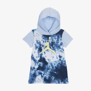 Girls' Nike Air Jordan Dress Dark Blue | BPDYKVZ-05