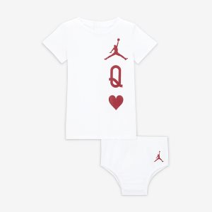 Girls' Nike Air Jordan Dress White | IWMRHOU-25
