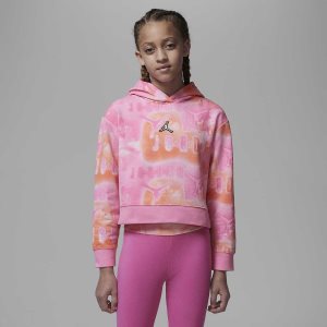 Girls' Nike Air Jordan Hoodie Black | SOJPMUW-51