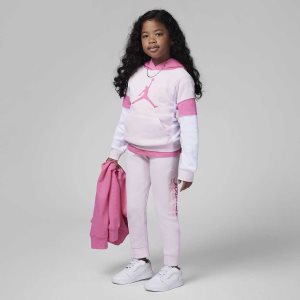 Girls' Nike Air Jordan Hoodie Pink | BCJFPTS-96