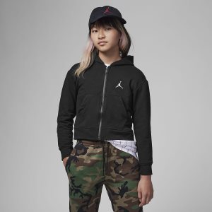 Girls' Nike Air Jordan Hoodie Pink | KYLVGQC-07