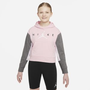 Girls' Nike Air Jordan Hoodie Pink | UGNLWDV-24