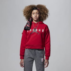 Girls' Nike Air Jordan Hoodie Red | PMTQGCA-28