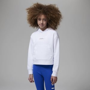 Girls' Nike Air Jordan Hoodie White | CSGDAVT-42