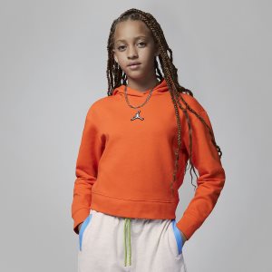 Girls' Nike Air Jordan Hoodie White | UBERWYP-16