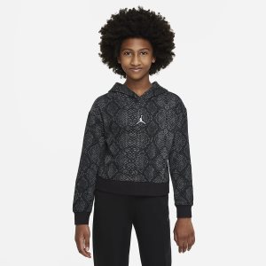 Girls' Nike Air Jordan Jumpman Hoodie Black | XQLJKNG-68