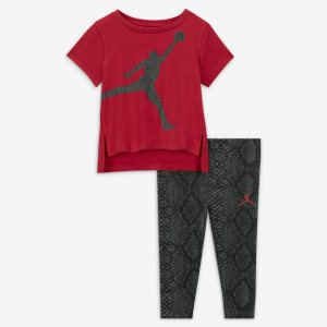 Girls' Nike Air Jordan Jumpman Leggings Black | IFOVWUX-98