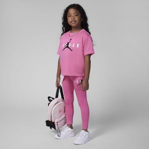 Girls' Nike Air Jordan Leggings Black | GEKTMWY-94