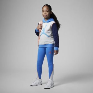 Girls' Nike Air Jordan Leggings Blue | TMOCPGF-72