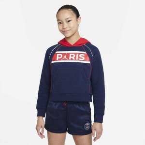 Girls' Nike Air Jordan Paris Saint-Germain Hoodie Blue | OWYTVIZ-20