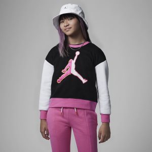 Girls' Nike Air Jordan Pullover Black | AKSCVIF-53