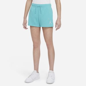 Girls' Nike Air Jordan Shorts Turquoise | CJHBUME-89