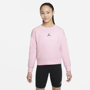 Girls' Nike Air Jordan Sweaters Pink | KFNZTDJ-72