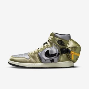 Men's Nike Air Jordan 1 Utility Lifestyle Shoes Olive / Light Grey / Black | XEWOKSU-47