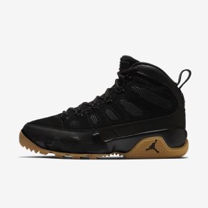 Men's Nike Air Jordan 9 Retro NRG Booties Black / Light Brown / Black | SKONMVT-86