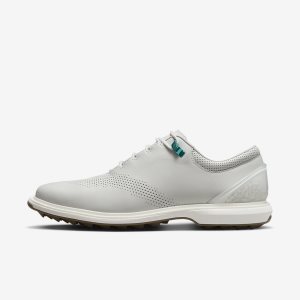 Men's Nike Air Jordan ADG 4 Golf Shoes White / Platinum / Red / Black | KASWOHL-07
